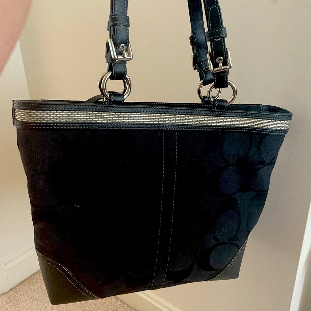 NWT Vintage Coach beaded tote